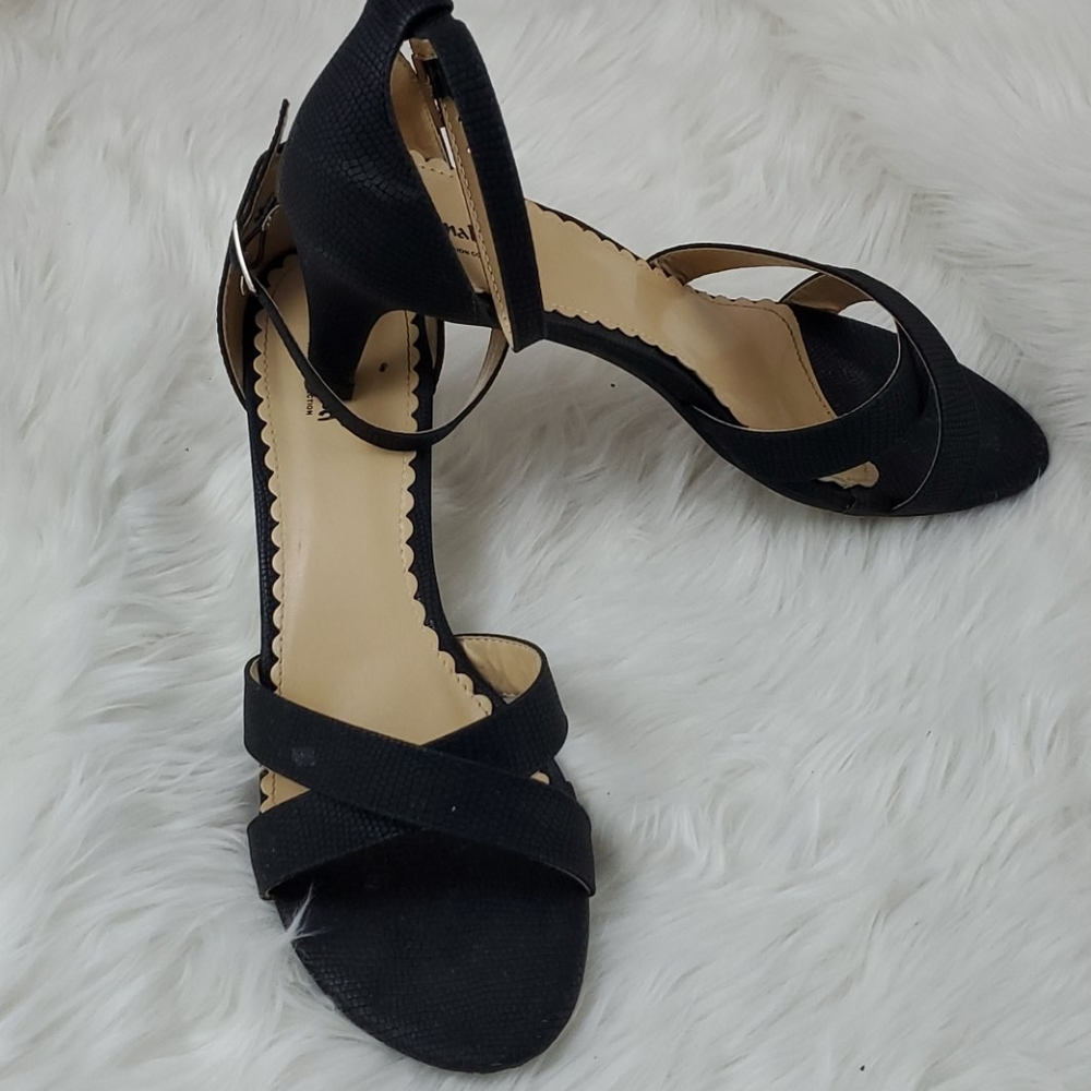 Black Ankle Strap Heels